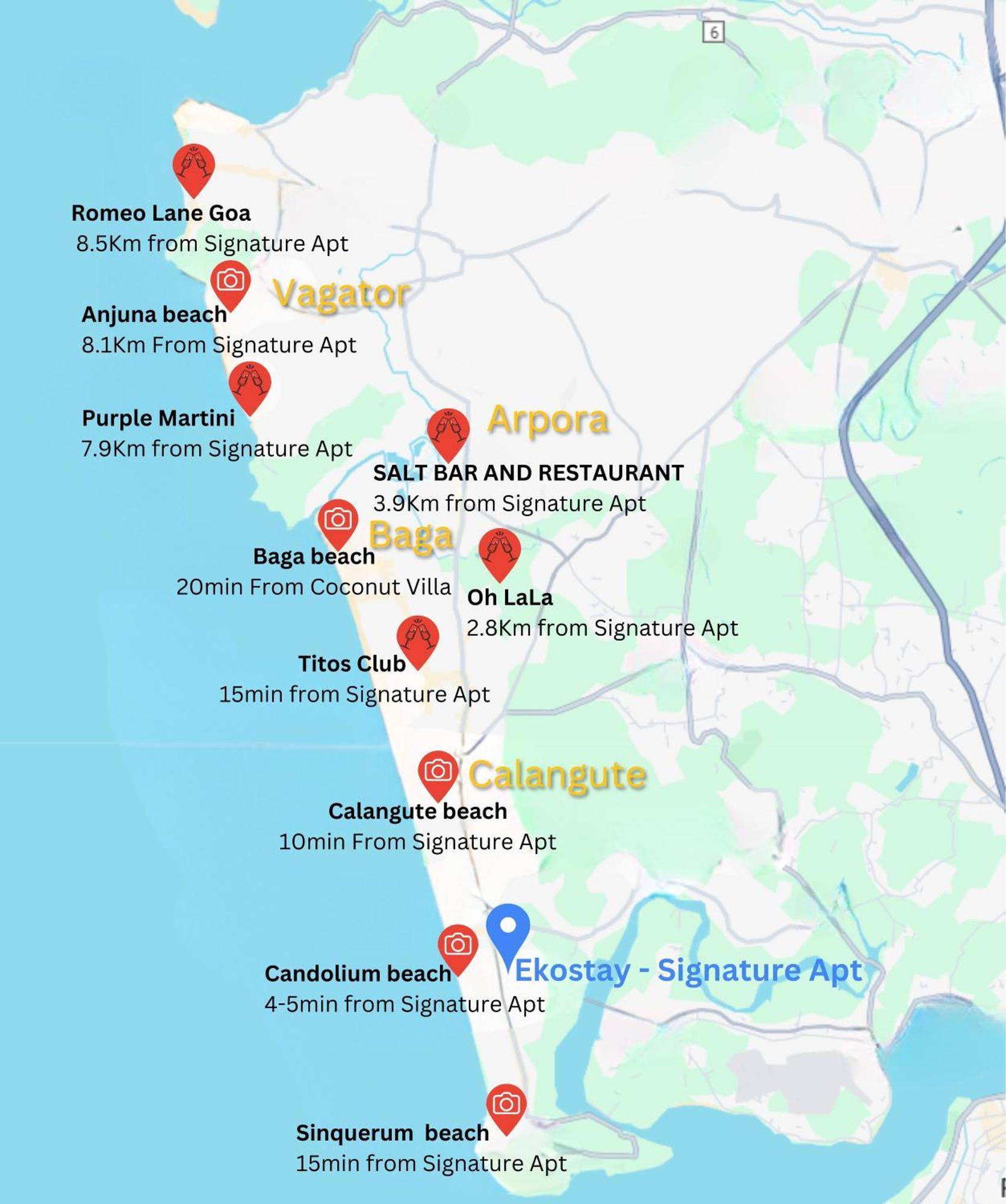 Ekostay - Signature Apartment Candolim Exteriér fotografie